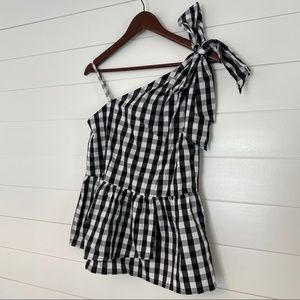 Buffalo checkered peplum